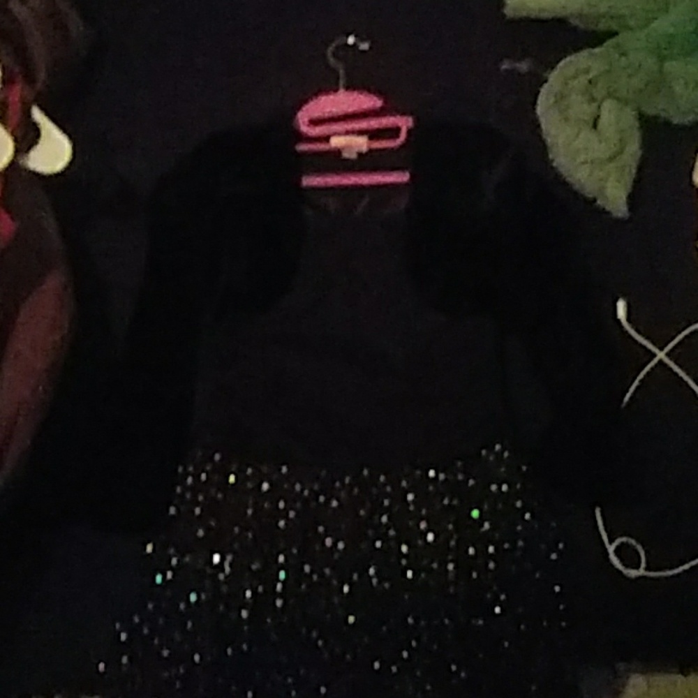 Black and sparkly dress